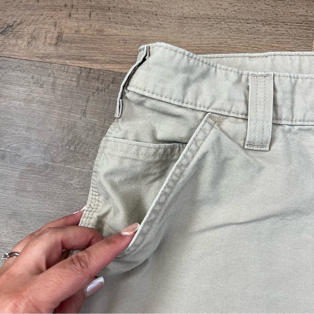 Carhartt Men's B144 Tan Carpenter Canvas Work Original Fit Shorts Size 36 - Picture 3 of 10